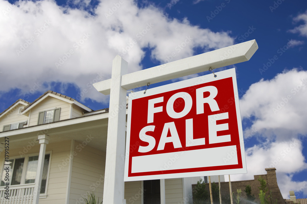 Home For Sale Sign & New Home Home For Sale Sign & New Home