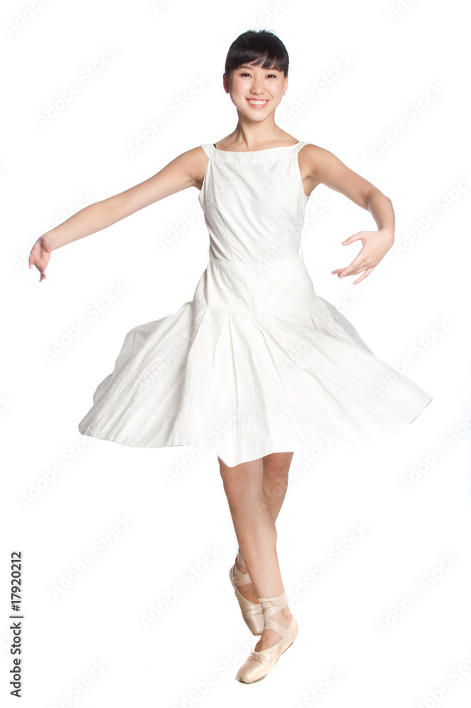 Naklejka premium Female Ballerina