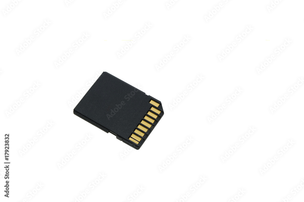 SD Card isolated on white with clipping path SD Card isolated on white with clipping path