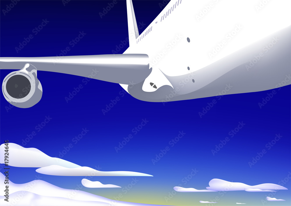 Airplane in sky Airplane in sky