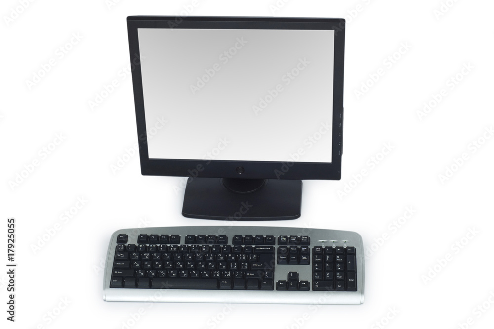 Desktop computer isolated on the white background Desktop computer isolated on the white background