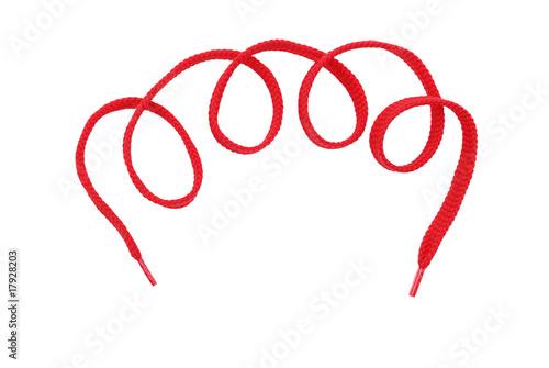 Photography The red ribbon on white