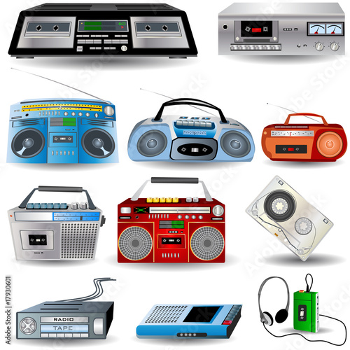 Cassette Player Icons