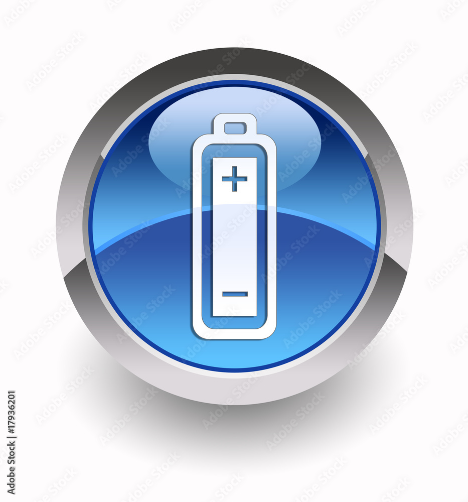 Battery glossy icon Battery glossy icon