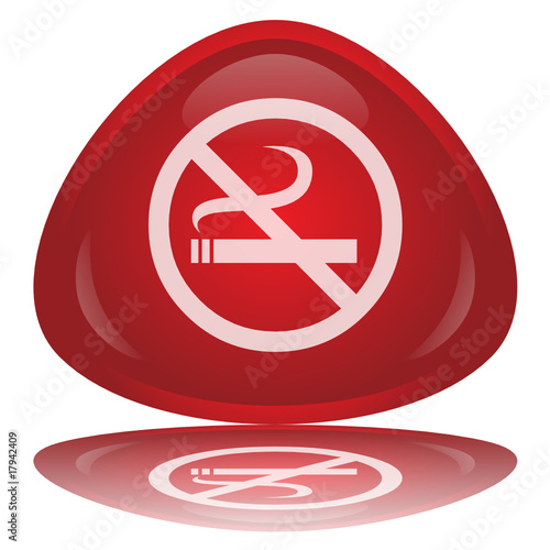 "No Smoking" Button -- Bouton "Interdiction de Fumer"