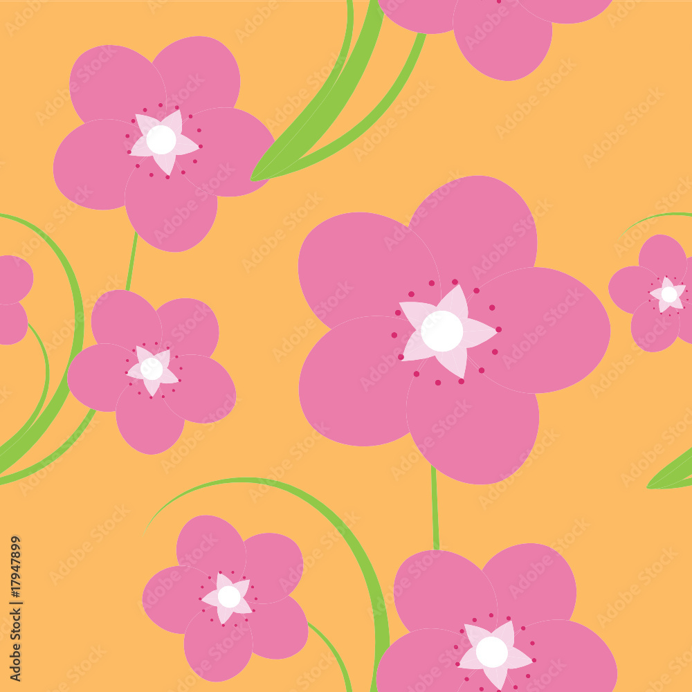 Seamless floral background. Vector illustration Seamless floral background. Vector illustration