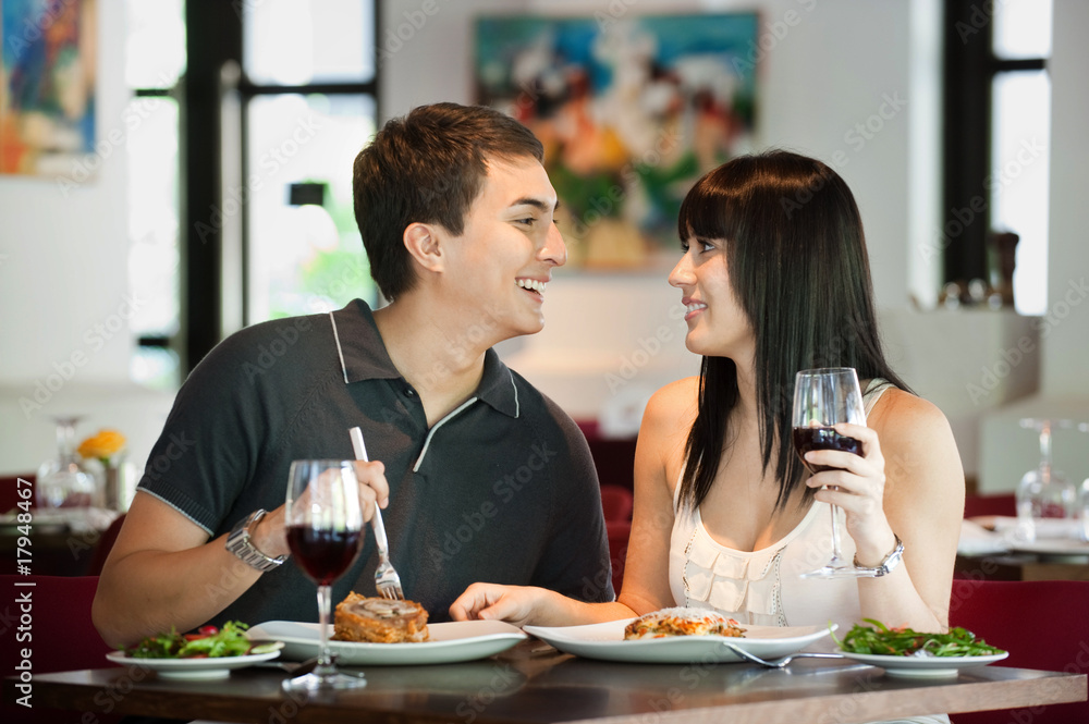 Couple Dining Together