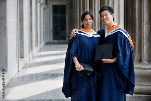 Graduates In Hallway