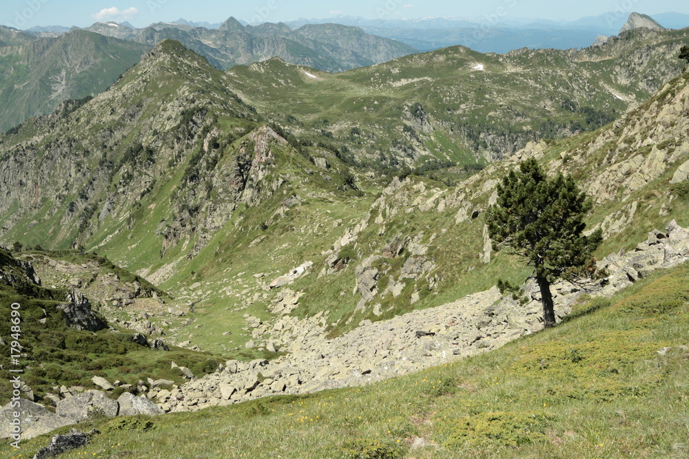 Paysage du Donezan,Pyrénées ariègeoises