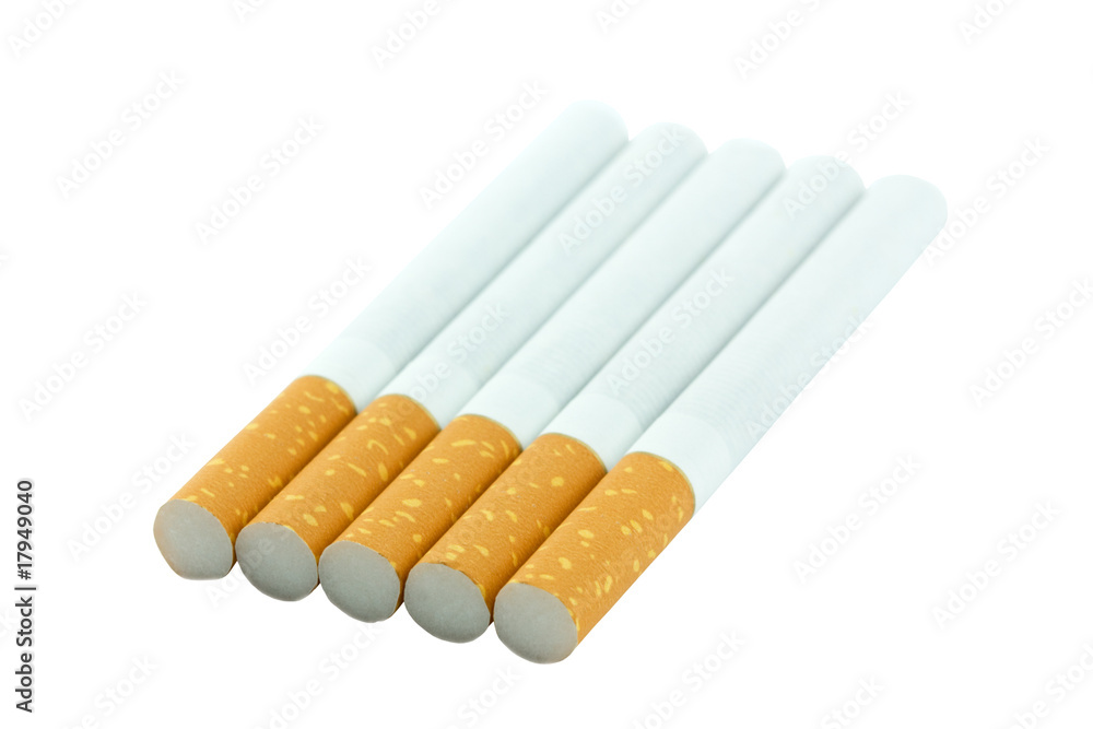 cigarette isolated on white cigarette isolated on white