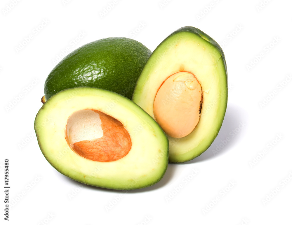 avocado isolated on white background avocado isolated on white background