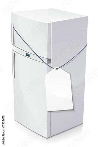 Prix d'un réfrigérateur (reflet)