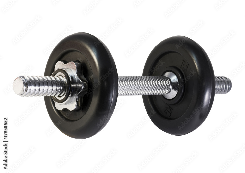dumbbell isolated dumbbell isolated