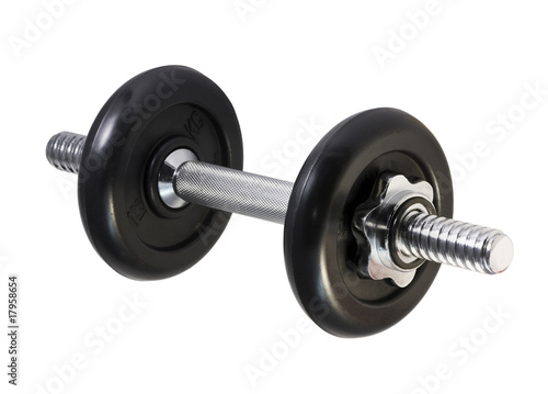 dumbbell isolated on a white