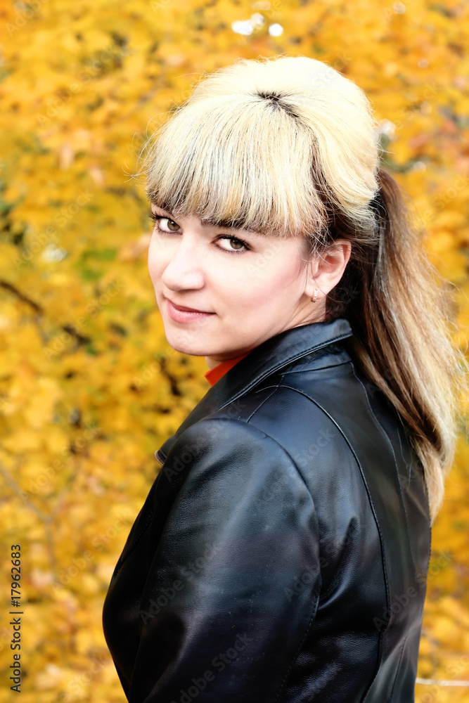 portrait of a beautiful young girl autumn portrait of a beautiful young girl autumn