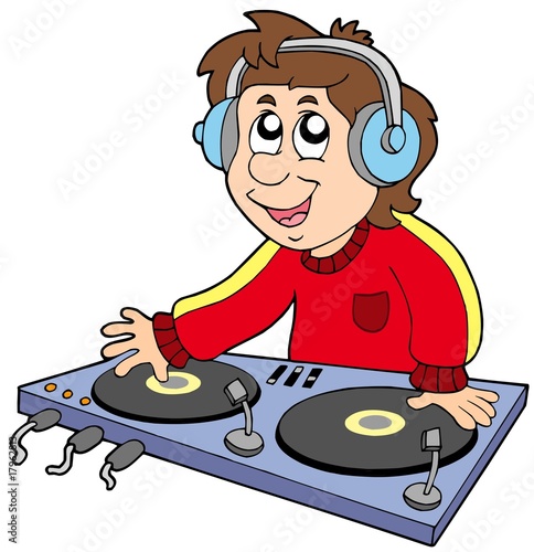 Cartoon DJ boy