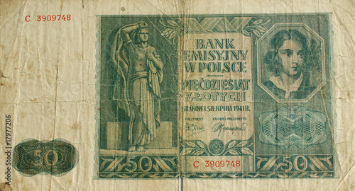 Old banknote