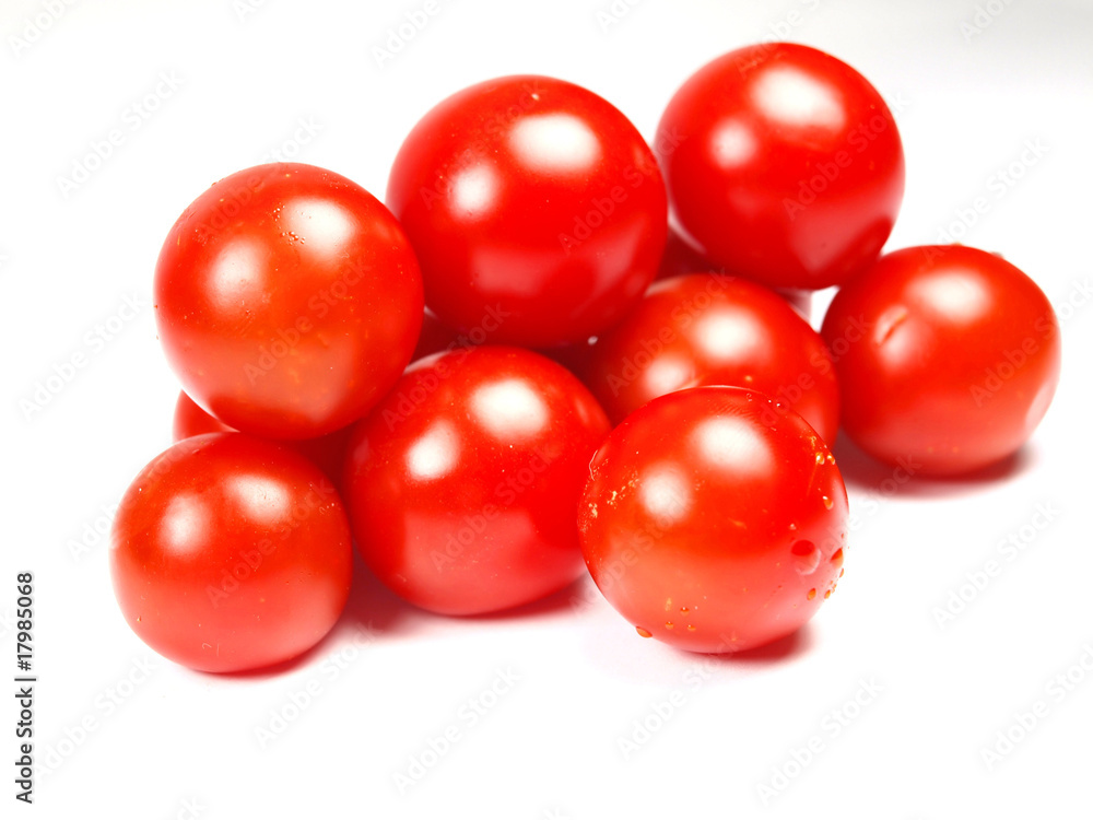 Cherry tomatoes isolated on white Cherry tomatoes isolated on white
