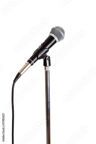 Microphone on a stand photo