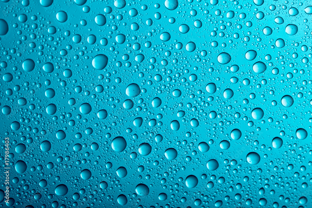 Water drops background texture.