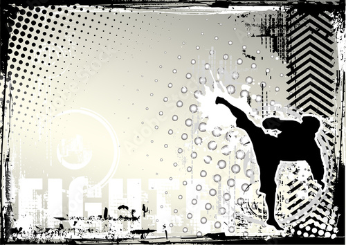 fight grungy background