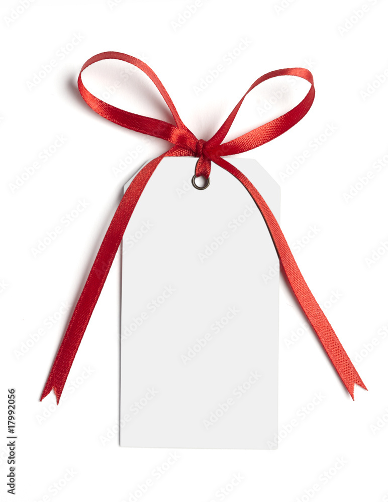 red ribbon card note red ribbon card note