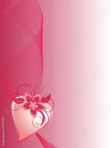 rosa blütenherz