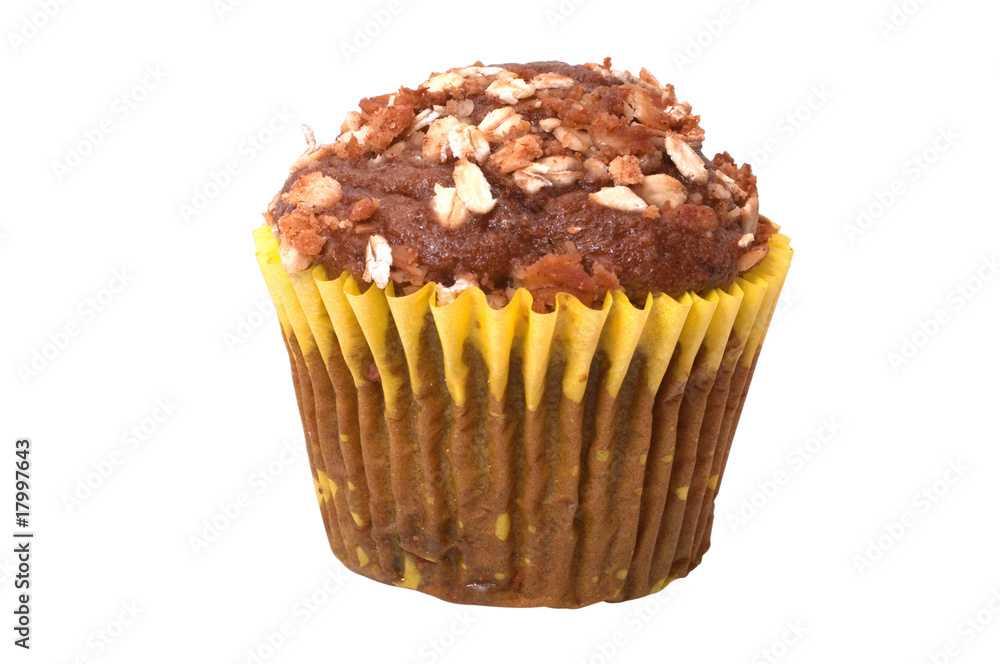 Whole Grain Muffin with Clipping Path