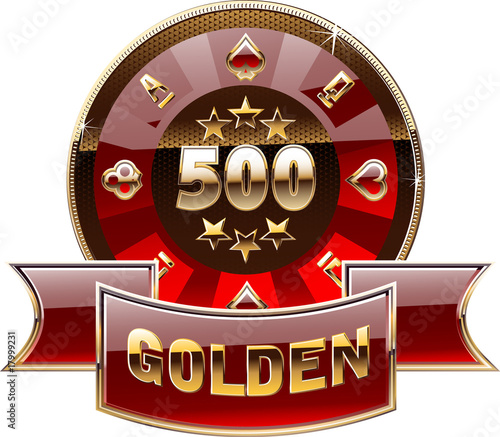 Casino's decorative golden coin