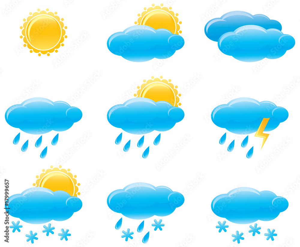Obraz premium Day weather icons