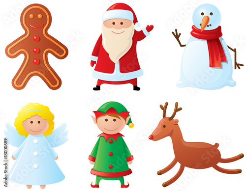 Christmas icons set. Part 3 (characters)