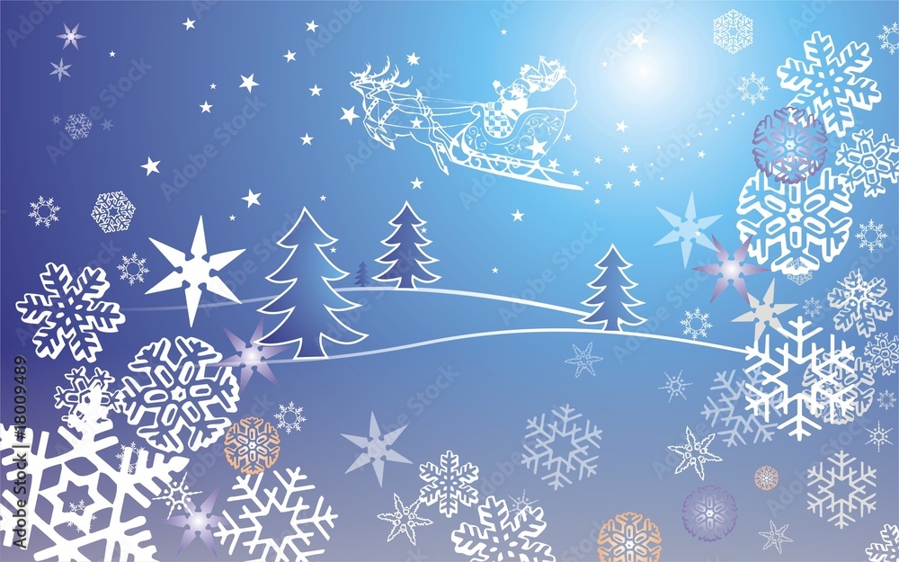 Weihnachtsmann mit Rentier Weihnachtsmann mit Rentier