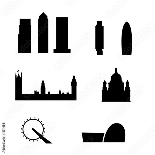 london landmarks isolated high quality