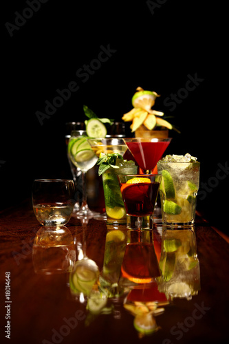 Drinks on the bar