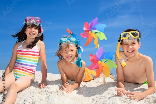 Children playing on beach