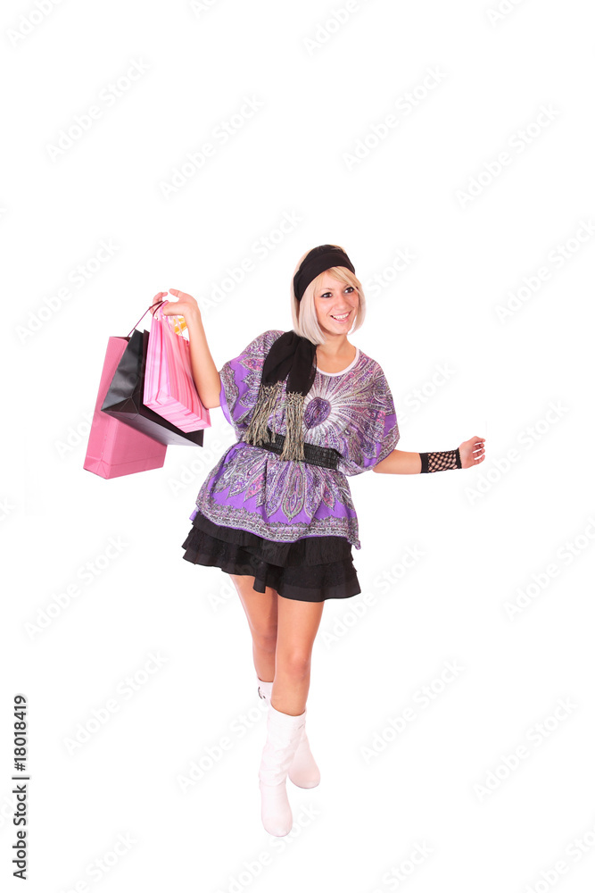 Sexy shopping girl