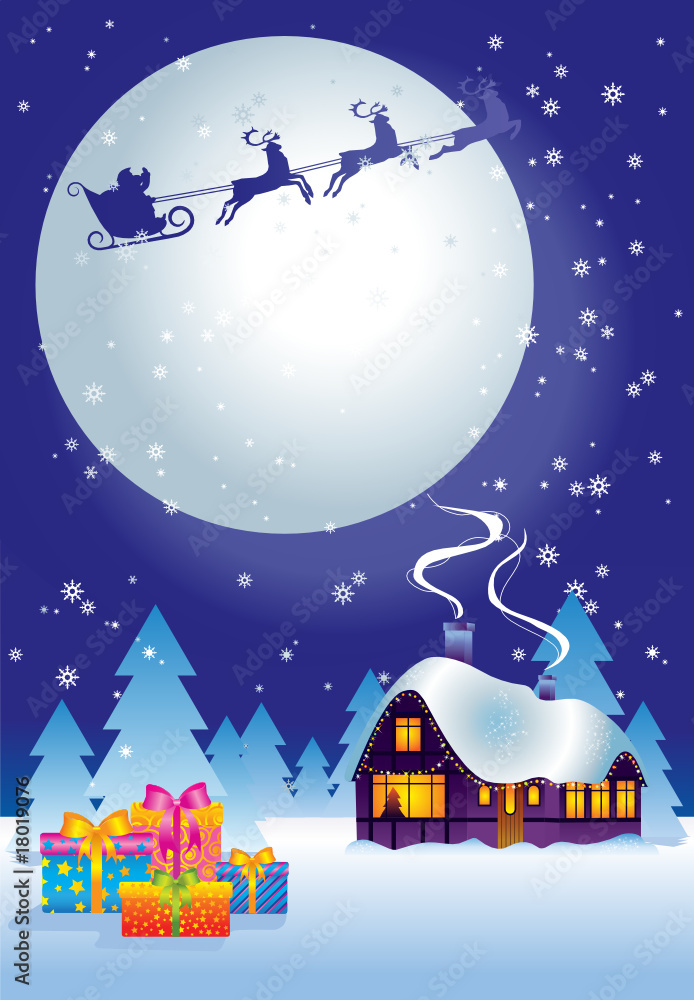 Fototapeta premium Christmas night