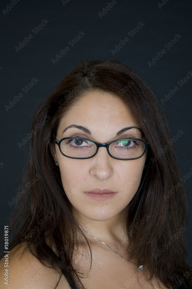 Obraz premium Lehrerin mit Brille