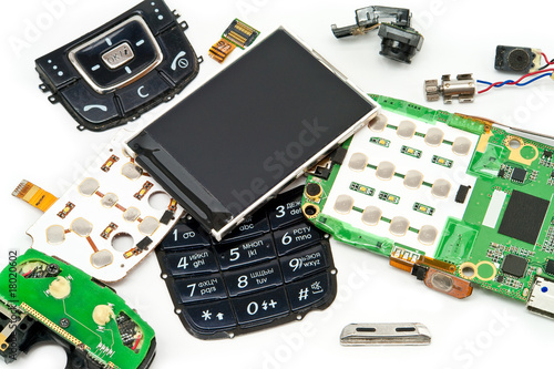 disassembled phone