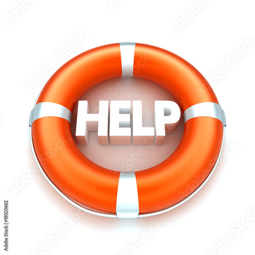 Lifebuoy witn help text