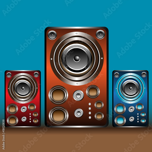 Colorful loudspeakers