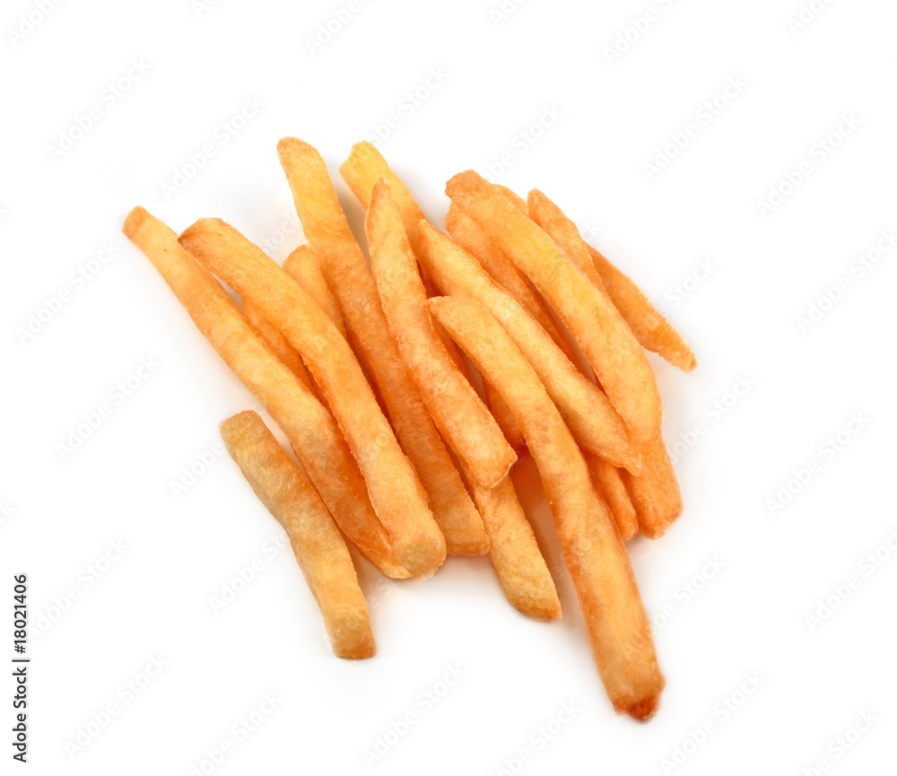 French fries isolated French fries isolated