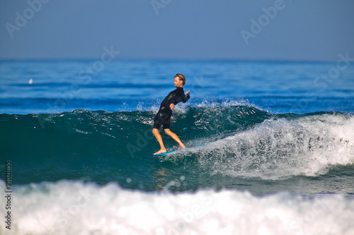 Canvas Print Nose Riding Surfer