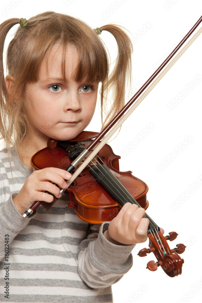Child with violin Child with violin
