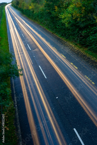 car lights trails on the road © Alexey Zarodov