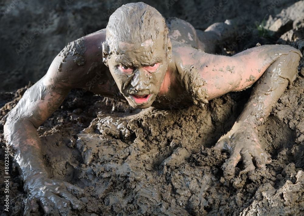 Fototapeta premium Naked man