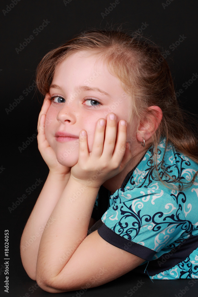 cute little blond girl