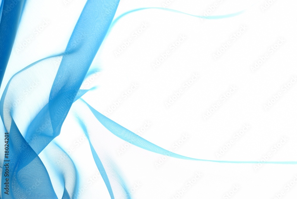 Naklejka premium Abstract soft blue chiffon with curve and wave pattern