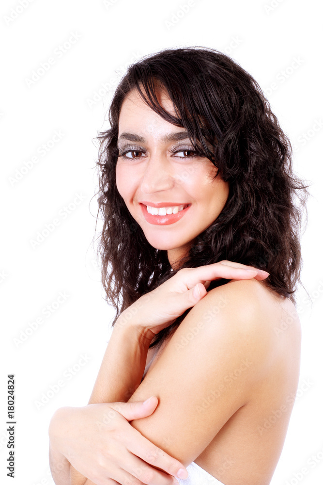 lovely woman isolated on white lovely woman isolated on white