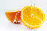 orange with splash